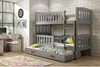 Kinderhochbett mit Zustellbett ohne Matratzen 80x190 BRIGID Produktbild-Vorschau 1