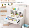COSTWAY Schreibtisch Kinder, Kinderschreibtisch, Produktbild-Vorschau 4