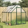 vidaXL Szklarnia z ramą fundamentową zielona 224x169x195 cm Podgląd zdjęcia produktu 2