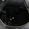 Eleganter Damenrucksack schwarz silber mit Nieten Rucksack Produktbild-Vorschau 8