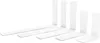 A set of white shelf brackets arranged on a white background. Produktbild-Vorschau