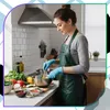EDIBAZZAR | Grüne Küchenschürze für Damen und Herren mit Produktbild-Vorschau 4