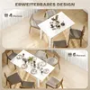 HOMCOM Esstisch ausziehbar 120-160 x 80 cm Küchentisch für Produktbild-Vorschau 4