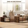 Lot de 2 tables d'appoint HOMCOM, tables basses, Voir les images du produit 6