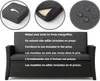 A collage of close-up shots of a cushion and a sofa, with text in multiple languages indicating that furniture is not included in the price. Voir les images du produit