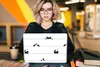 MuchoWow® Laptop Aufkleber Sticker Cover Katze - Muster - Produktbild-Vorschau 5