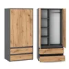 STIV Möbel | Armoire Gris Mat/Dub Wotan 90x50x180 cm | 2 Voir les images du produit 3