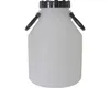 A white plastic water barrel with a black lid and black handles, shown against a white background. Náhled obrázku produktu