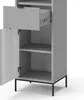 Koupelnová skříňka Vicco Eliza Šedá 40 x 190 cm s dvířky a Náhled obrázku produktu 6