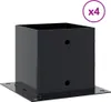vidaXL Sloupková podpěra čtvercová 4 kusy 141x141 mm Náhled obrázku produktu 1