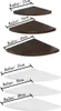 Wand-Eckregal 3er Set, 30 cm, ohne Bohren, schwimmendes Produktbild-Vorschau 7