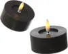 LED Maxi Teelichter LINA - Rustik-Optik - Echtwachs - Timer Produktbild-Vorschau 4