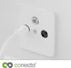 conecto 2m câble d'antenne TV, câble coaxial - IEC mâle / Voir les images du produit 2
