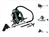 A backpack vacuum cleaner and its accessories are displayed against a white background. Náhled obrázku produktu
