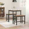 vidaXL Tavolo 60 x 60 x 75 cm, realizzato in legno Anteprima dell’immagine prodotto 4