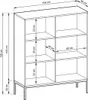 Kommode 100 cm Galla - Sideboard 2-türig mit Beinen & Produktbild-Vorschau 7