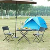 Klapptisch ‘Mark’ quadratisch 78 x 78 x 74 cm Rattanoptik, Produktbild-Vorschau 3