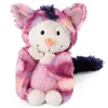 A plush toy squirrel with a colorful tie-dye pattern. Produktbild-Vorschau