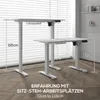 Vinsetto Höhenverstellbarer Schreibtisch Elektrisch Produktbild-Vorschau 4