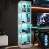 Vetrina Merax con illuminazione a LED, 2 ante, vetrina Anteprima dell’immagine prodotto 3