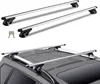 A product shot of roof racks and a separate image of roof racks installed on a car. Náhľad obrázku produktu