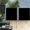 vidaXL Tenda laterale estensibile nera 120 x 600 cm Anteprima dell’immagine prodotto 9