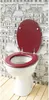 Toilettensitz Dolce Cardinal aus Formholz, rot, mit Klappe Produktbild-Vorschau 6