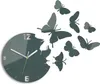 ModernClock, wanduhr, Schmetterling Wanduhr, Uhr, grau, Produktbild-Vorschau 1
