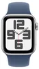 Apple Watch SE 2022 LTE 40mm Silver Alu Sportarmband Denim Produktbild-Vorschau 2