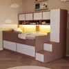 Merax Kinderbett 90x200 cm mit Kleiderschrank und Produktbild-Vorschau 3