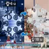 2er-Set LED Schneeflocken Fensterdeko 104 LED kaltweiß Productafbeelding-voorbeeld