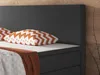 Boxspringbett Berlin 140x200 cm Webstoff Anthrazit Produktbild-Vorschau 4