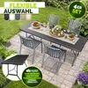 Lot de 4 chaises de jardin tillvex® empilables et Voir les images du produit 3