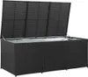 vidaXL Gartenbox Poly Rattan 180x90x70 cm Schwarz Produktbild-Vorschau 2