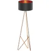 Design vloerlamp Camporale roodkoper met zwarte lampenkap Productafbeelding-voorbeeld 4