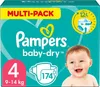 Pampers Windeln Größe 4 (9-14kg) Baby-Dry, Maxi, 174 Stück, Produktbild-Vorschau 2