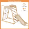 4 in 1 Kletterdreieck mit Rutsche & Kletternetz & Produktbild-Vorschau 2