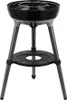 A black and gray portable grill on a white background. Produktbild-Vorschau