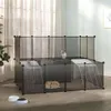 vidaXL Klec pro malá zvířata černá 143x107x93 cm PP a ocel Náhled obrázku produktu 2