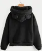 Eleganter Damen Hoodie mit Teddyfleece – Kuscheliger Plüsch Produktbild-Vorschau 2