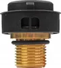 A close-up studio shot of a Kärcher safety valve cap for a steam cleaner. Produktbild-Vorschau