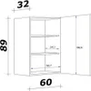 Flex Well Hängeschrank Varo BxTxH 60 x 32 x 89 cm weiß matt Produktbild-Vorschau 7
