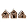 Clayre & Eef Teelichthalter Lebkuchenhaus 9x7x8 cm Braun Produktbild-Vorschau 4