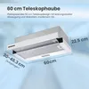 Heinner HTCH-F400WH Einbau-Dunstabzugshaube 60 cm, 358,4 Produktbild-Vorschau 2