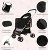 GOPLUS 3 in 1 Hundewagen, Hundebuggy mit abnehmbarem Produktbild-Vorschau 4