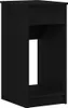 A black computer cabinet with a drawer and an open shelf. Anteprima dell’immagine prodotto