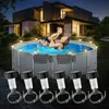 10er Solar Poolbeleuchtung Set LED, warmweiß, für Frame Produktbild-Vorschau 1