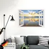 ARTland Wandbild, selbstklebend Fensterblick Sonnenaufgang Produktbild-Vorschau 5