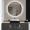 Runder Badezimmerspiegel mit LED-Beleuchtung, 3 Produktbild-Vorschau 1