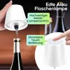 Edle Akku Flaschenlampe weiss: Dimmbar - 3 Lichtfarben: Produktbild-Vorschau 3
